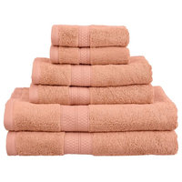 Bamboo Towels - Ultra Soft 6 Piece Set, Salmon
