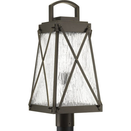 Progress Lighting Creighton 1-Light, Antique Bronze Post Lantern