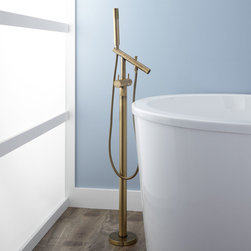 WESTEN FREESTANDING TUB FAUCET - ANTIQUE BRASS - Bathtub Faucets