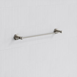 Deco Eton Polished Nickel Towel Bar Rail 600mm - Towel Rails
