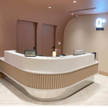 Neutral and Mid Century Modern Front Desk