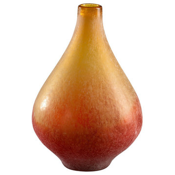 Medium Vizio Yellow and Orange Vase