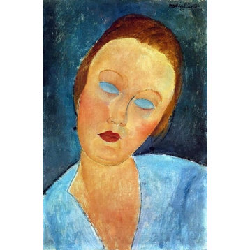 Amedeo Modigliani Portrait of Madame Survage, 18"x27" Wall Decal