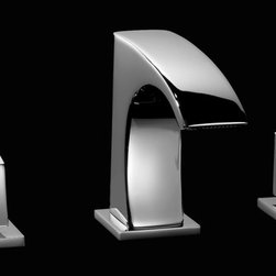 Maier faucets. - Macral Design faucets. Three hole sink faucet with swarovski crystal. - Bathroom Faucets And Showerheads