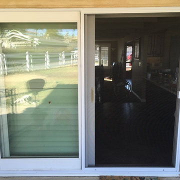 Sliding patio screen doors
