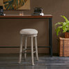 INK+IVY Oaktown Round Backless Bar Height Stool With Swivel Seat