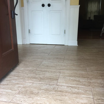 Remodel Work: Tile In Foyer and custom built column