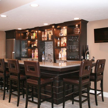 Basement Bar Remodel, Peoria, Illinois