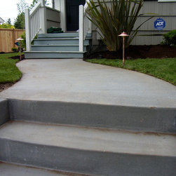 Concrete walkway - Landscaping Stones And Pavers