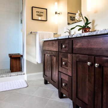 Ceramic Olean One Avenue Tiles with White Grout