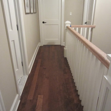 Nissequogue Gut Reno! New RQ Red Oak, GoldenBrown stain, Satin Traffic HD poly