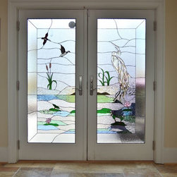 Heron Rosado - Stained Glass Panels