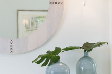 Example of a cottage chic bedroom design in Atlanta