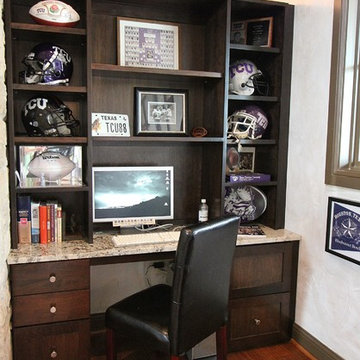 Brown Wall Bed & Desk