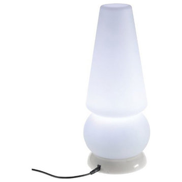 Woodbridge Lighting Baby Marge 1-Light Plastic LED Table Lamp in White