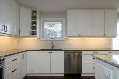 Inspiration for a large transitional home design remodel in Toronto