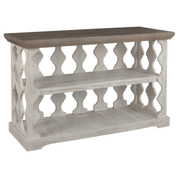 Ashley Furniture Havalance Console Table in Gray and White