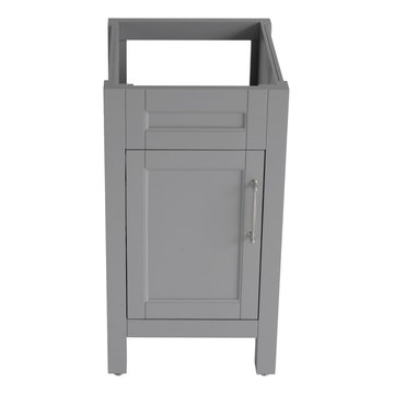 18 inch Gray Single Sink Vanity
