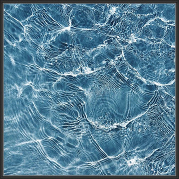 "Crystal Blue II", Decorative Wall Art, 41.75"x41.75"