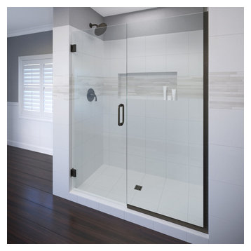 Celesta Shower Door, Fits 57-58", AquaGlideXP Clear Glass, Oil Rubbed Bronze