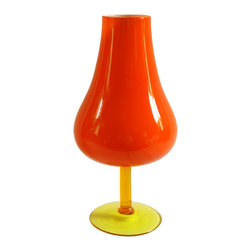 EMPOLI ORANGE GOBLET VASE NO. 1 - Vases