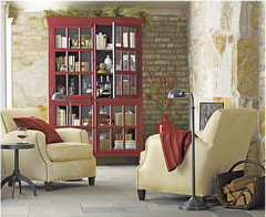 Crate and 2024 barrel rojo cabinet