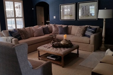 Living room - transitional living room idea in Austin