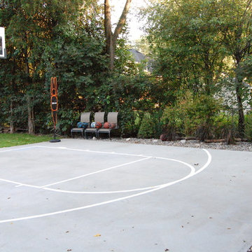 MICHELE B's Pro Dunk Gold Basketball System on a 25x30 in NISKAYUNA, NY