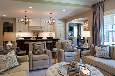 Living room - traditional living room idea in Minneapolis