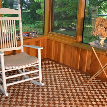 Basket Weave Leather Rug
