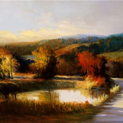 Creedmore Pond by A. Pell - Artwork