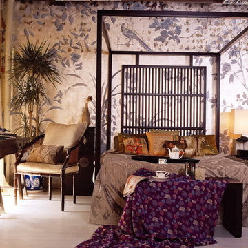 Hand painted wallpaper showroom