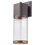 Z-Lite - Lestat 1 Light Outdoor Wall Light in Deep Bronze - With its craftsmen inspired design, the Lestat collection provides contemporary outdoor d�cor as well as the latest in LED technology. Available in 3 sizes and finished in Deep Bronze, Black, or Silver, these aluminum fixtures are constructed to help protect from corrosion.