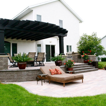 Raised Paver Patio