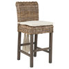 East at Main Dyer Brown Rattan Counter Stool