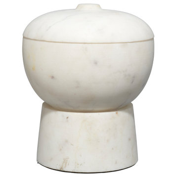 Bennett Marble Medium Storage Bowl With Lid