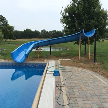 Water Slide Custom Model PS50L-C in Light Blue