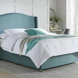 Bee's Knees Mabel Upholstered Winged Divan / Ottoman Bed - Beds