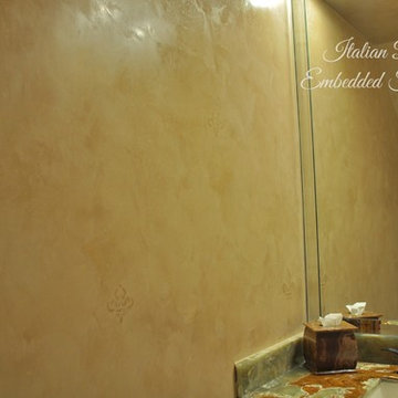Powder Room Italian Plaster