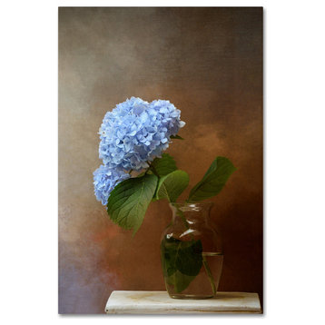 Jai Johnson 'Blue Hydrangea In A Vase' Canvas Art, 32 x 22