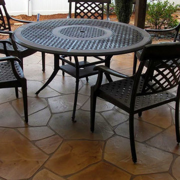 Hand-Cut Flagstone Patio Overlay