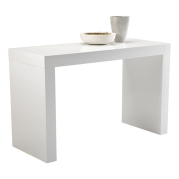 Faro C, Shape Counter Table, White