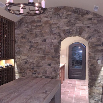 Reclaimed Chestnut Wine Cellar w/ Radius Dome Ceilings