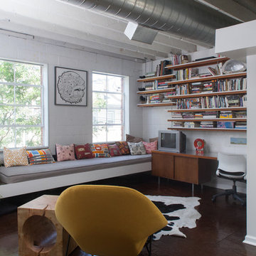 My Houzz: Artists Share a Colorful Industrial Loft and Studio