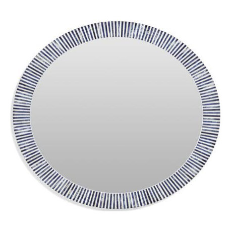 Radial Bone Wall Mirror - Bone