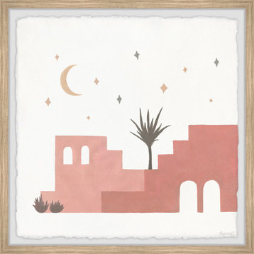 "Desert Castles" Framed Painting Print, 12x12
