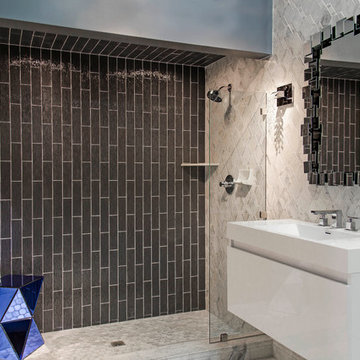 Charcoal Rain Glass Shower