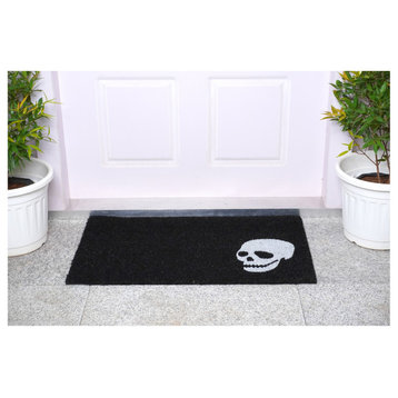 White Skull Doormat, 24"x36"