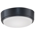 Fanimation - Zonix Wet Custom LED Ceiling Fan Light Kit - Black - Sophisticated and stylish, The Zonix by Fanimation is the perfect eye candy for any contemporary room. The minimalist appearance and intelligent design of this three bladed ceiling fan are the perfect dichotomy of simple and smart. The Zonix, is wet location rated and includes blades which makes this the perfect ceiling fan for anyone who wants contemporary fashion without any high maintenance hassles. The housing and switch cup of the Zonix are made of all-weather composite material, instead of steel and are completely rust proof.
