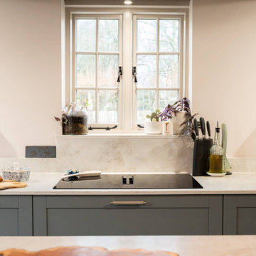 Blue Shaker Kitchen in Brockenhurst